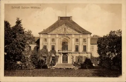 Ak Schönwölkau in Sachsen, Schloss