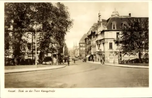 Ak Kassel in Hessen, Blick in die Obere Königstraße