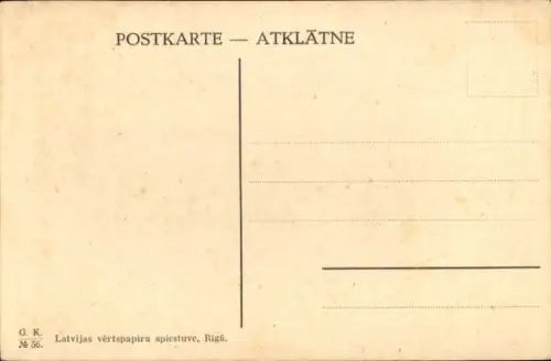 Ak Riga Lettland, Domplatz, Häuserfassaden, Auto