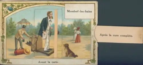 Mechanische Ak Mondorf les Bains Bad Mondorf Luxemburg, Avant la cure, Apres la cure complete