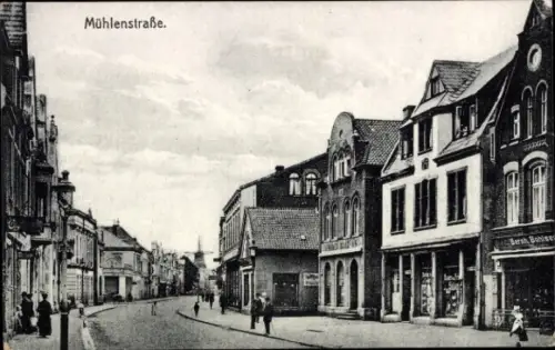 Ak Leer in Ostfriesland, Mühlenstraße