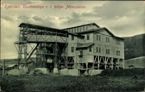 Ak Eger Erlau Heves Ungarn, Egerscehi koszenbanya r.t. telepe Monosbelen
