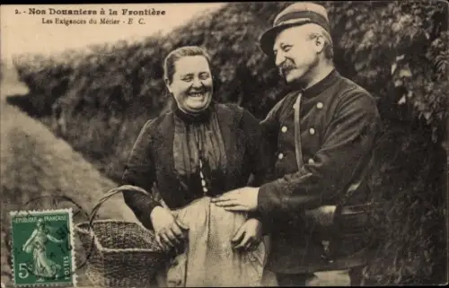 Ak Nos Douaniers a la Frontiere, les Exigences du Metier