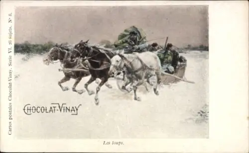 Künstler Ak Troika, Chocolat-Vinay, Reklame