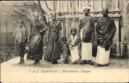 Ak Paris XVI, Jardin Zoologique d'Acclimatation, Les Malabares
