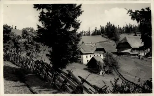 Ak Eibiswald Steiermark, Landschaft mit Hütten, Bäume, Zaun, Eibisberg, Steiermark