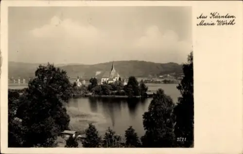 Ak Maria Wörth am Wörthersee Kärnten, Teilansicht