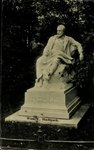 Ak Wien, Emil Jakob Schindler Denkmal im Stadtpark