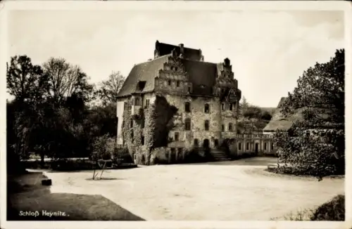 Ak Heynitz Nossen in Sachsen, Schloß   Architektur, Gartenanlage, keine Personen, keine Hakenkreu