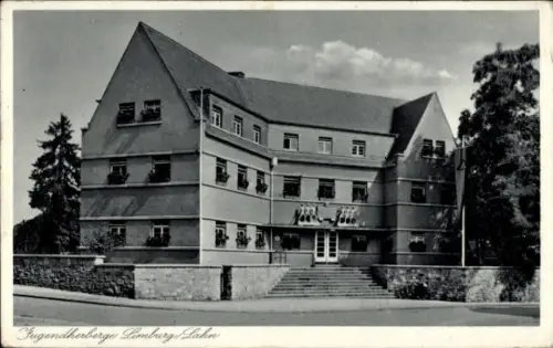 Ak Limburg an der Lahn, Jugendherberge  Gebäude mit Fenstern, Treppenaufgang