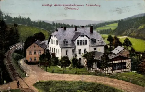 Ak Lichtenberg in Oberfranken, Gasthof Blechschmiedenhammer