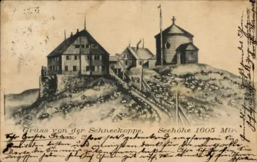 Ak Malá Úpa Kleinaupa Riesengebirge Region Königgrätz, Schneekoppe