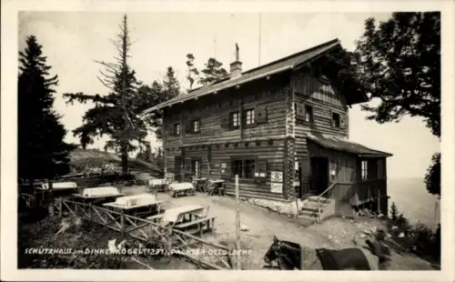 Ak Semmering in Niederösterreich, Schutzhaus Dinkenkogel, Ausflugsort  herrliche Fernsicht, bewir