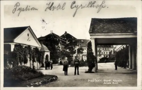 Ak Piešťany Pistyan Pistian Pöstyen Slowakei, Hotel Cyrilhose,  Staré Kúpele, Altes Bad