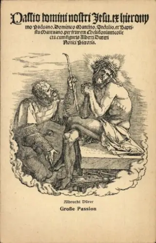 Künstler Ak Dürer, Albrecht, Große Passion, Jesus mit Dornenkrone