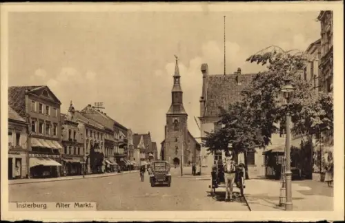 Ak Tschernjachowsk Insterburg Ostpreußen, Alter Markt