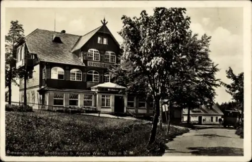 Ak Karpacz Górny Brückenberg Krummhübel Riesengebirge Schlesien, Brotbaude