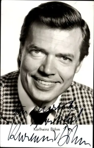 Ak Schauspieler Karlheinz Böhm, Portrait, Autogramm