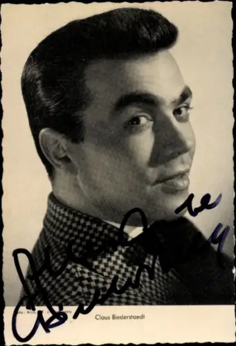 Ak Schauspieler Claus Biederstaedt, Portrait, Autogramm