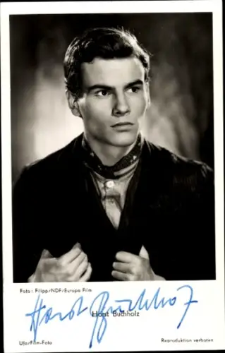 Ak Schauspieler Horst Buchholz, Portrait, Autogramm