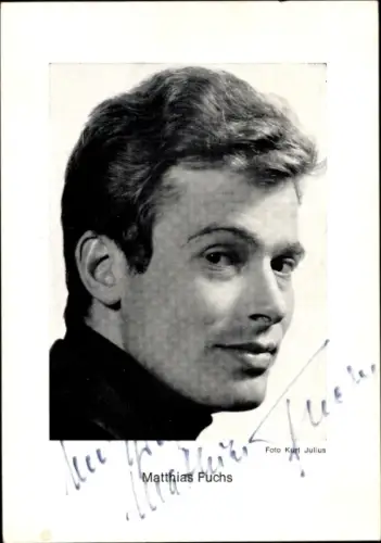 Ak Schauspieler Matthias Fuchs, Portrait, Autogramm