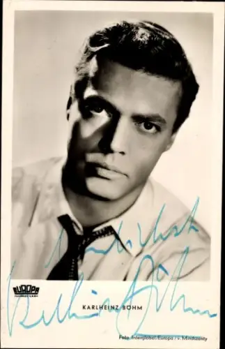 Ak Schauspieler Karlheinz Böhm, Portrait, Hochzeit auf Reisen