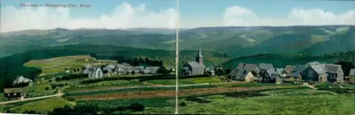 Klapp Ak Masserberg in Thüringen, Panorama