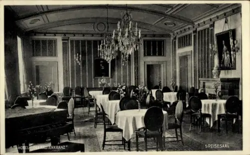Ak Lutherstadt Eisenach in Thüringen, Hotel Der Rautenkranz, Speisesaal