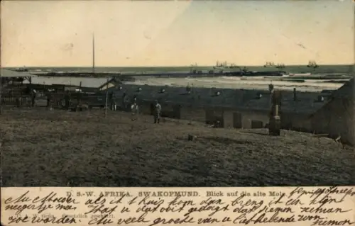 Ak Swakopmund Namibia Deutsch Südwestafrika, alte Mole