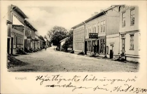 Ak Kungälv Schweden, Straßenpartie