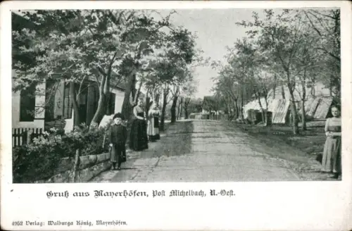 Ak Mayerhöfen Michelbach in Niederösterreich, Straßenpartie