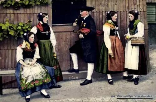 Ak Odenwälder Volkstrachten, Hessen