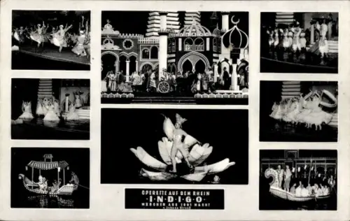 Ak Koblenz, Operette auf dem Rhein INDIGO von J. Strauß