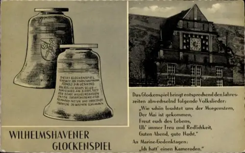 Ak Wilhelmshaven an der Nordsee, Glockenspiel