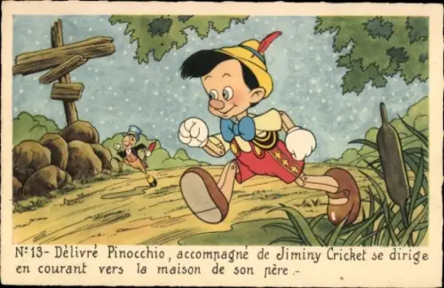 Künstler Ak Disney, Pinocchio