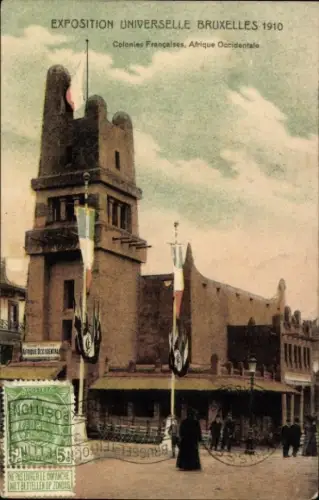 CPA Bruxelles, Exposition Universelle 1910, Colonies Françaises, Afrique Occidentale