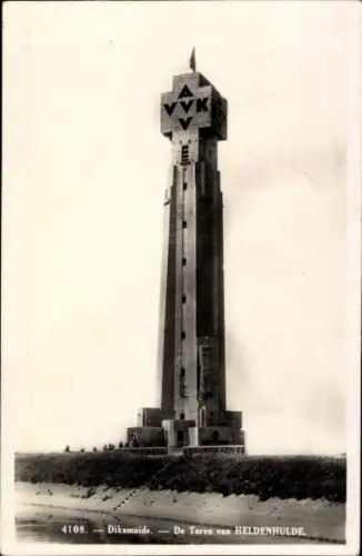 Ak Diksmuide Dixmude Westflandern, Toren van Heldenhulde