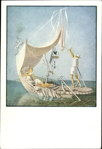 Künstler Ak Lendecke, Otto, Das Liebesboot