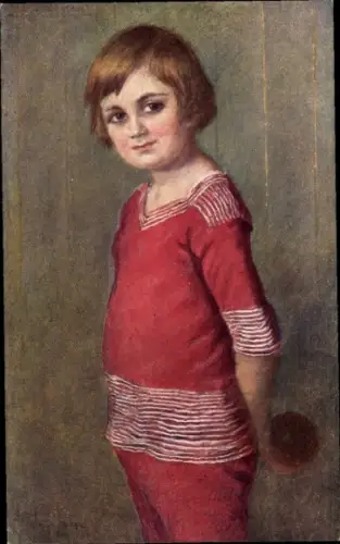 Künstler Ak Illésné, Edvi, Mein Junge