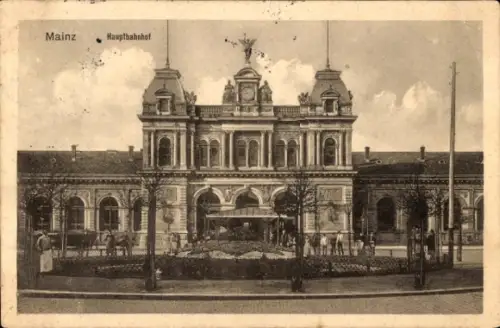 Ak Mainz am Rhein, Hauptbahnhof