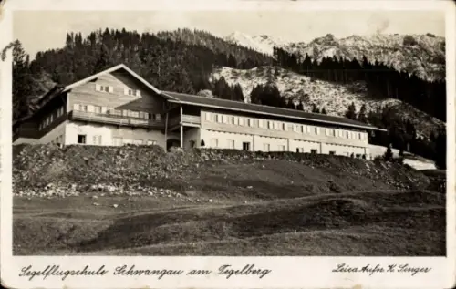 Ak Schwangau im Ostallgäu, Tegelberg, Segelflugschule
