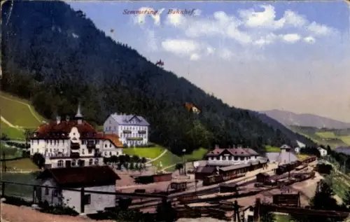 Ak Semmering in Niederösterreich, Bahnhof