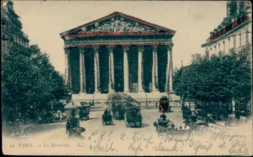Glitzer CPA Paris VIII, La Madeleine