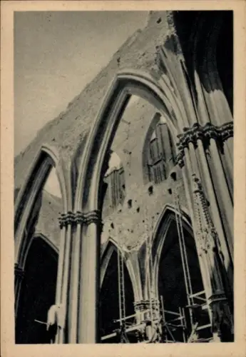 Ak Wien 1 Innere Stadt, Ruinen des Stephansdoms, Zerstörung, Aufnahme Zillich