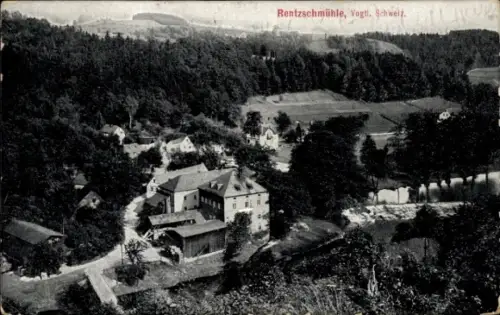 Ak Rentzschmühle Pöhl im Vogtland, Panorama