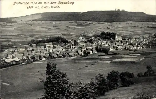 Ak Brotterode in Thüringen,  Inselberg, Thüringer Wald, Landschaft, Häuser