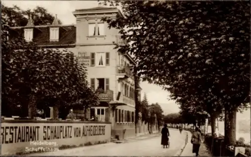 Ak Heidelberg am Neckar, Hotel Sellehus, Restaurant Schauplatz,  Scheffelhaus
