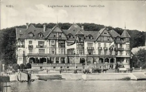 Ak Kiel, Logierhaus des Kaiserlichen Yacht-Club,   Architektur
