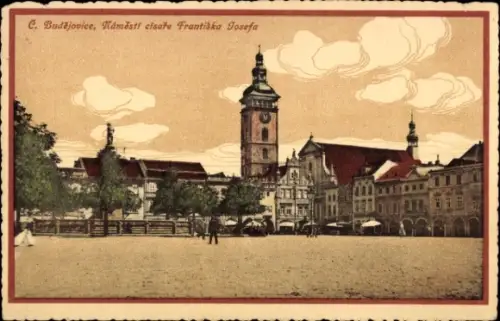 Ak České Budějovice Budweis Südböhmen, Náměstí císaře Františka Josefa