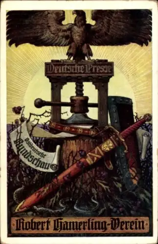 Künstler Ak Wien, Robert Hamerling Verein, Karte 4, Deutsche Presse, Ostdeutsche Rundschau